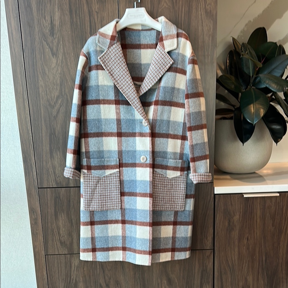 Petite Studio Memphis Plaid Coat XS